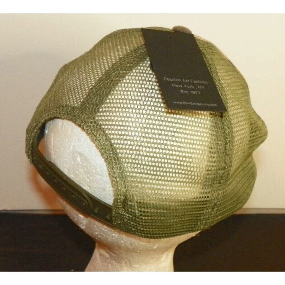 David and Young‎ Camo Trucker Hat Flag  With Tag Never Worn